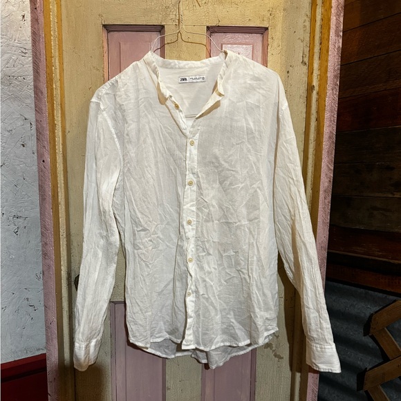 Zara Cream Top men’s - Picture 1 of 3